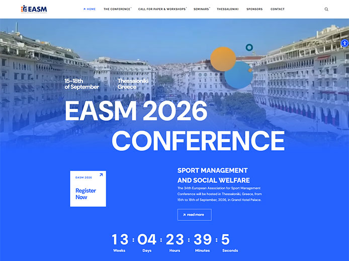 Κατασκευή Ιστοσελίδας | European Association for Sport Management Conference 2026