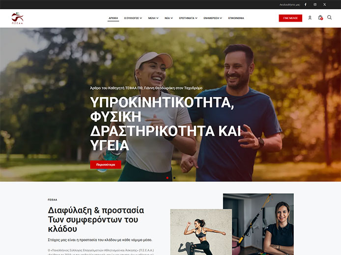 Κατασκευή e-shop | Πανελλήνιος Σύλλογος Επαγγελματιών Αθλητισμού και Άσκησης